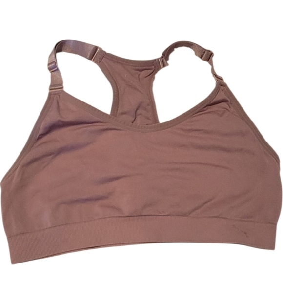 Puma Women's Dusty Pink Sports Bra Size L - Picture 1 of 4